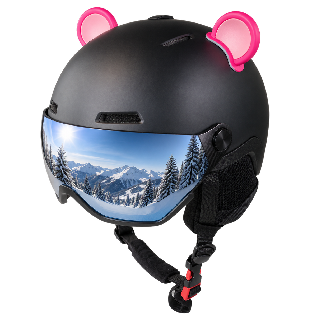 Berenoren voor helm / bruin