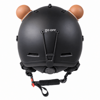Bear ears for helmet / brown - GO-OFF