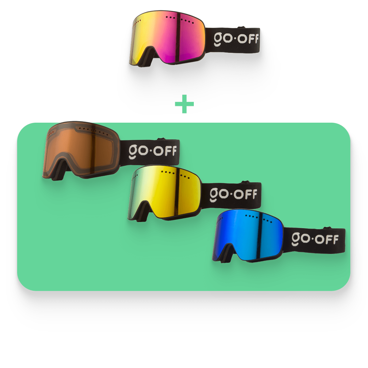 MAGNET ski goggles - GO - OFF