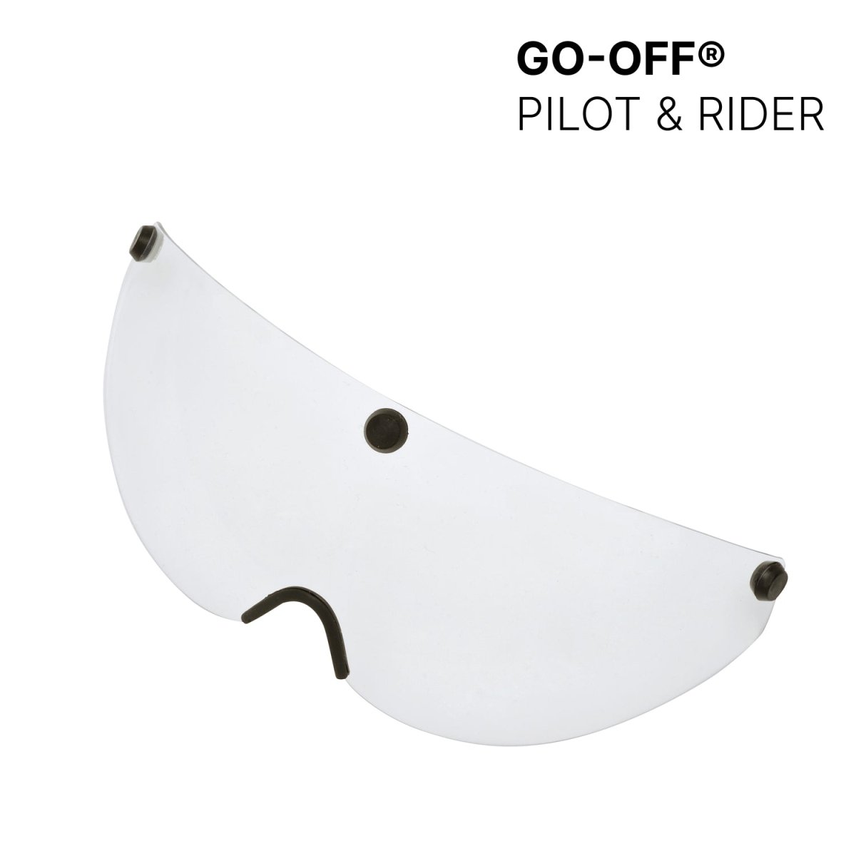 PILOT & RIDER transparent visor - GO - OFF