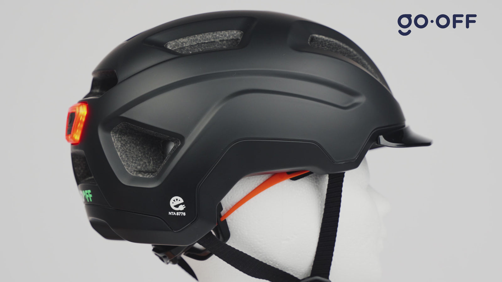 GO-OFF RIDER SMART Helmet - NTA 8776 Certified, Lightweight