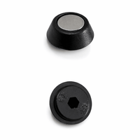 Set (3 pieces) of magnets with black retaining clips. - GO - OFF