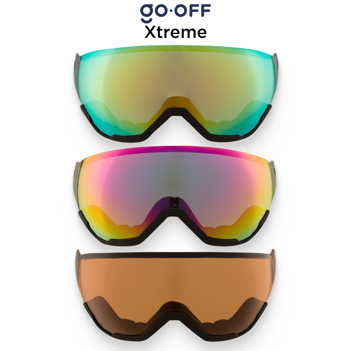 Xtreme - 3 visors - GO - OFF