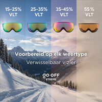 Xtreme - 3 visors - GO - OFF